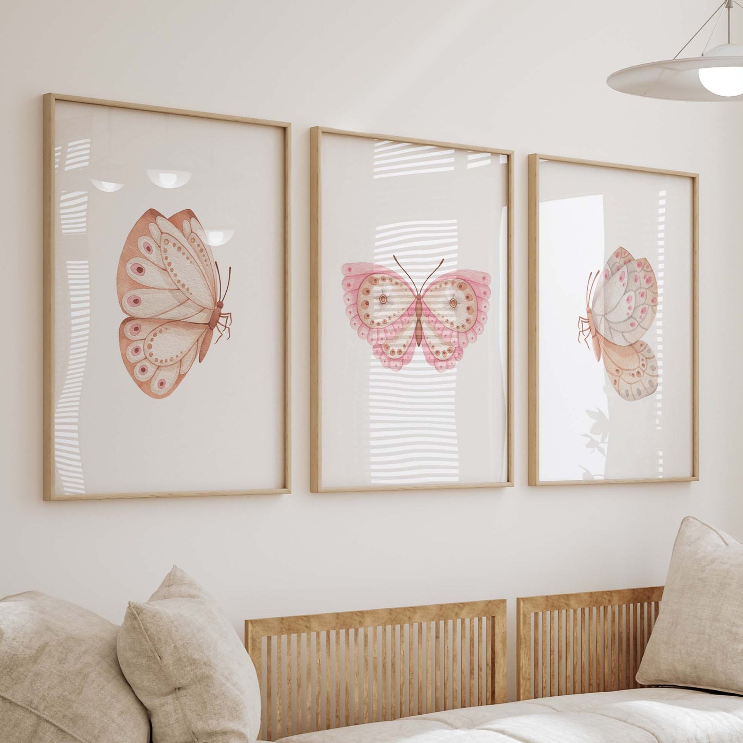 Blush Butterfly Set of 3