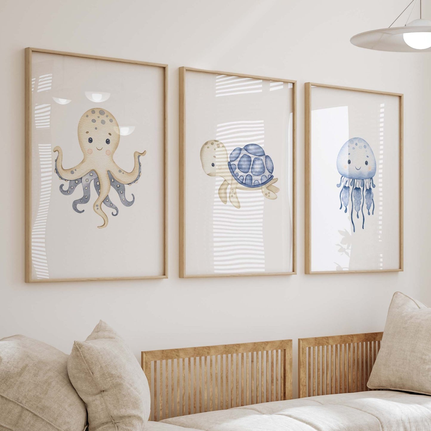 Blue Sea Animals Set of 3