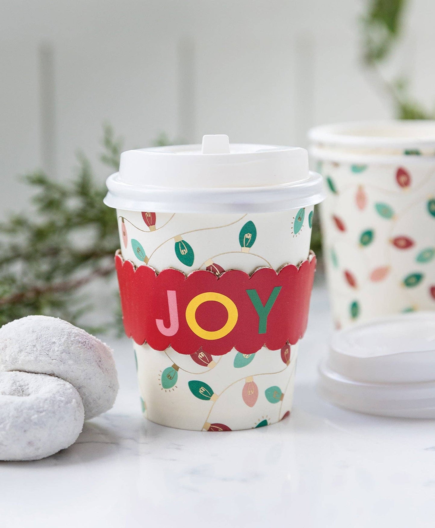 Christmas Lights Cozy To-Go Cup - 8 pack