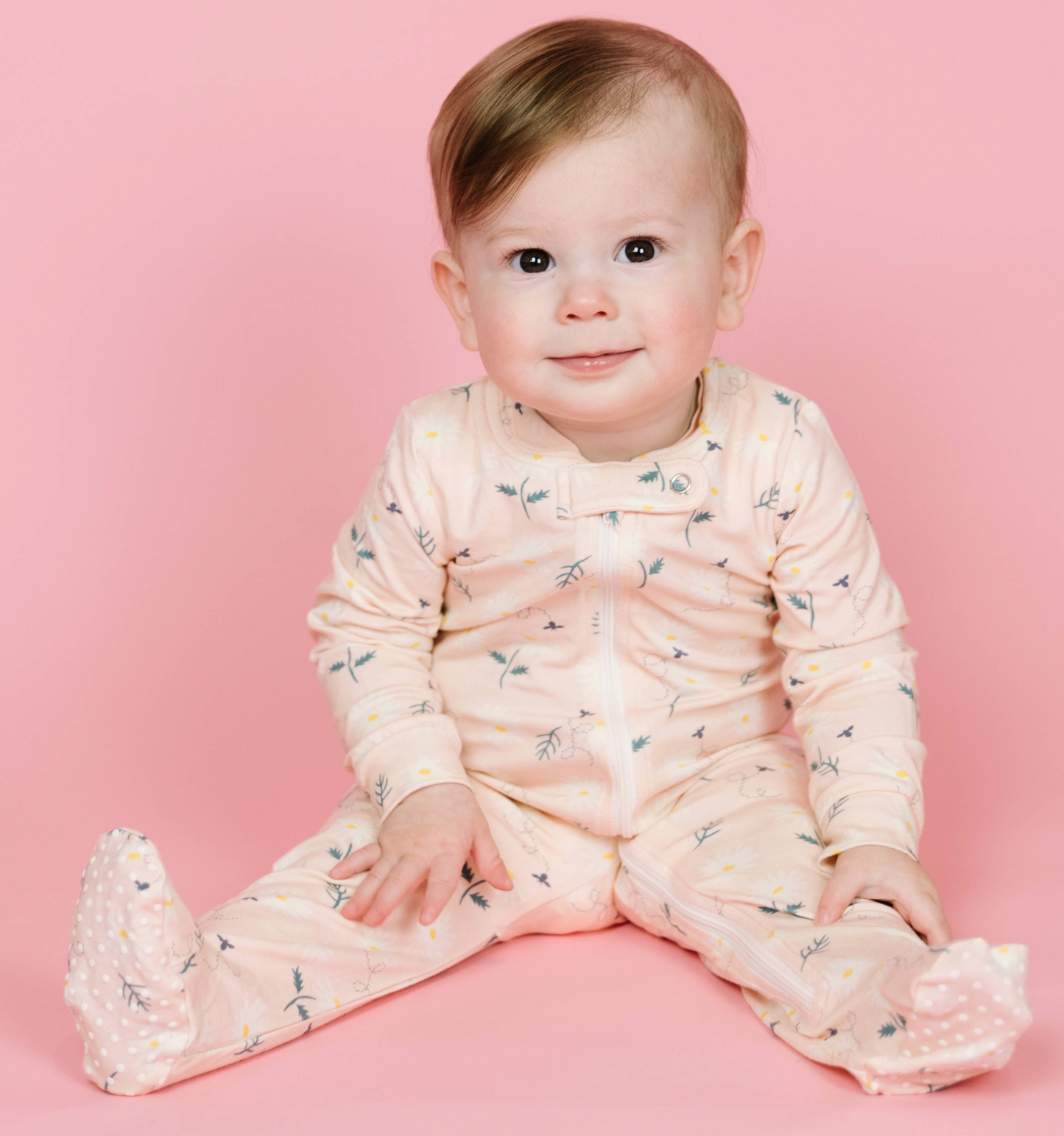 Darling Miss Daisy Zip Up Romper