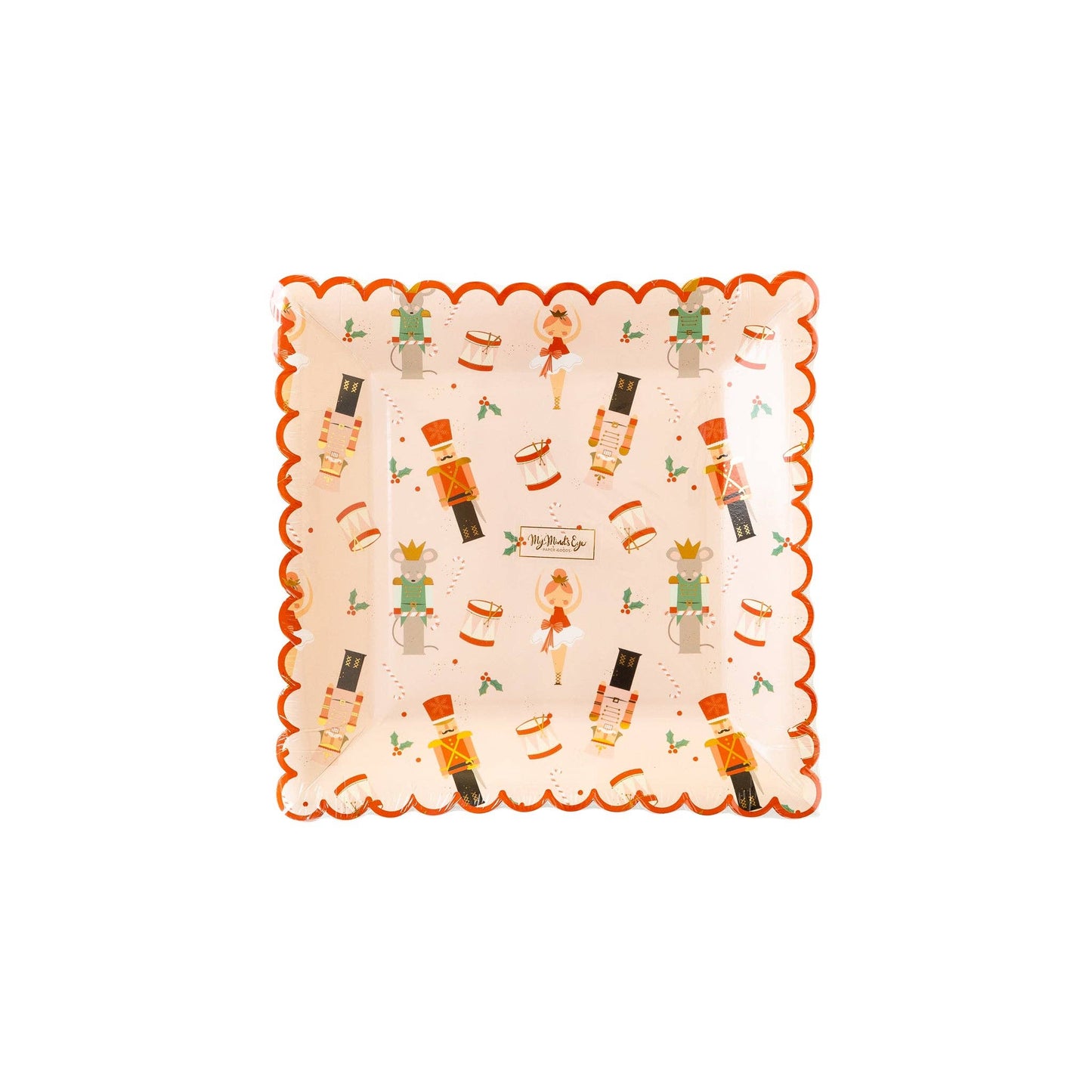 Nutcracker Sweet Scallop Plates - Set of 8