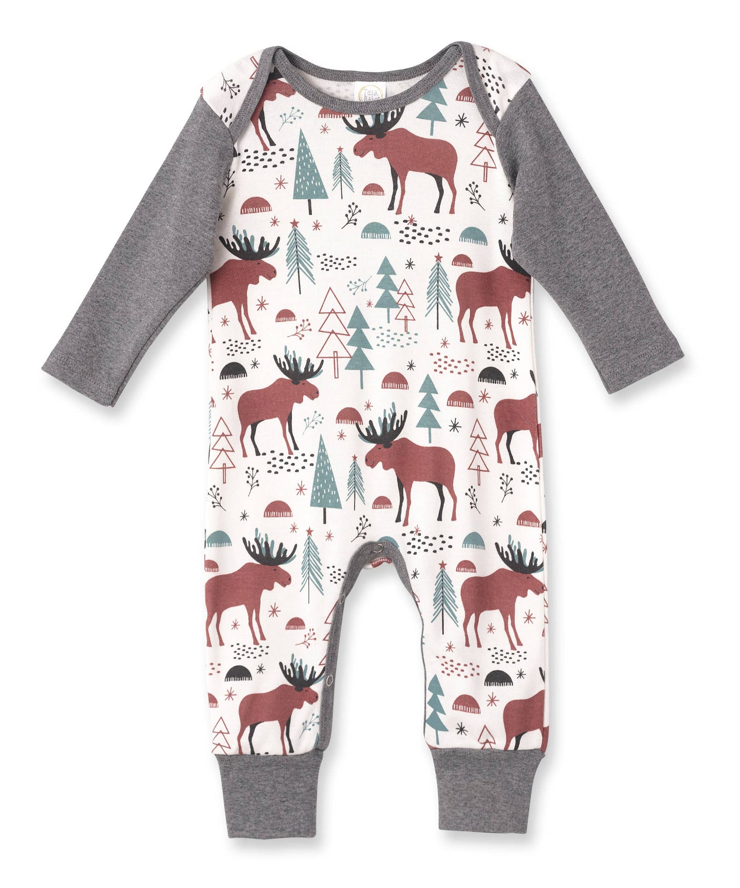Moose Track Christmas Romper