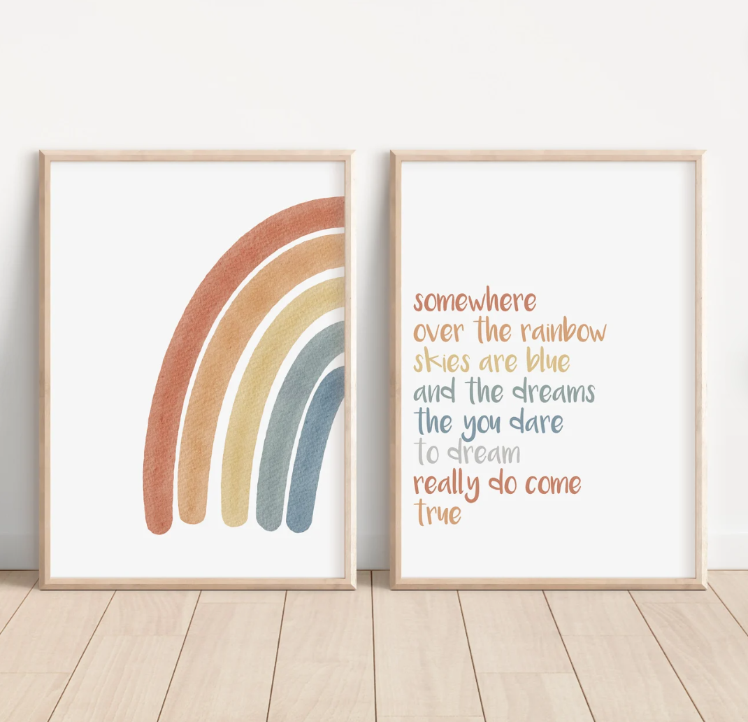 Somewhere Over The Rainbow Art Prints