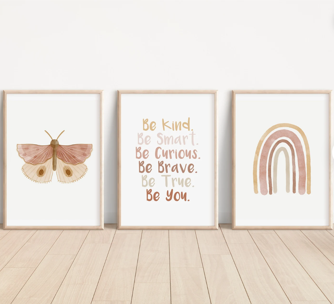 Blush Affirmation Nursery Prints