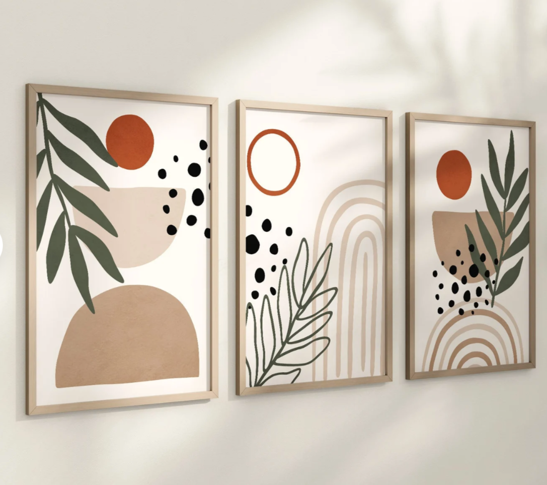 Boho Abstract Art prints