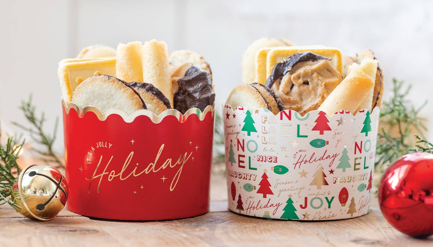 Jolly Holiday Jumbo Food Cups- 40 Pack