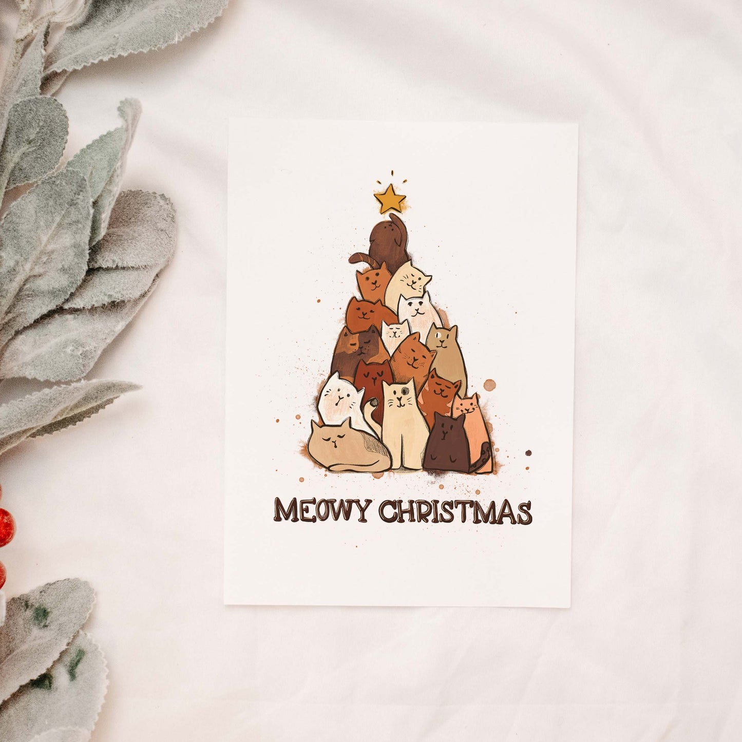 Cat Greeting Cards/Envelope