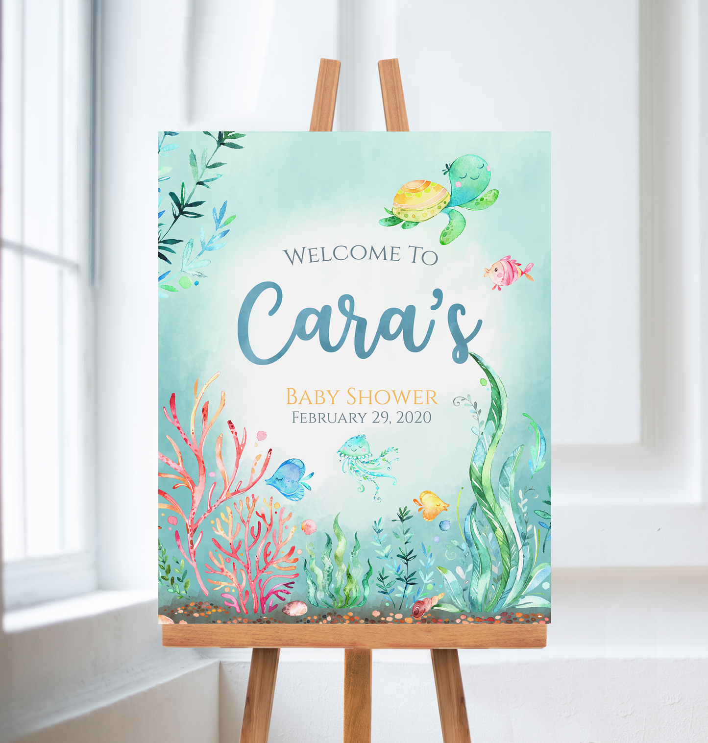 Under the Sea Baby Shower Welcome Sign