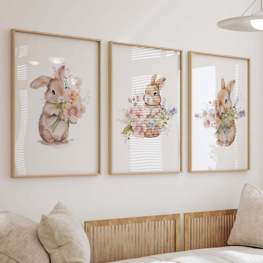 Bunny Set of 3 Prints