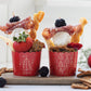 PRESALE CHRISTMAS SHIPPING MID OCTOBER - PLCC1056 - Red Trees Food Cups (50 pcs)