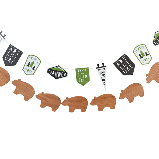 Adventure Patches and Bears Banner Set