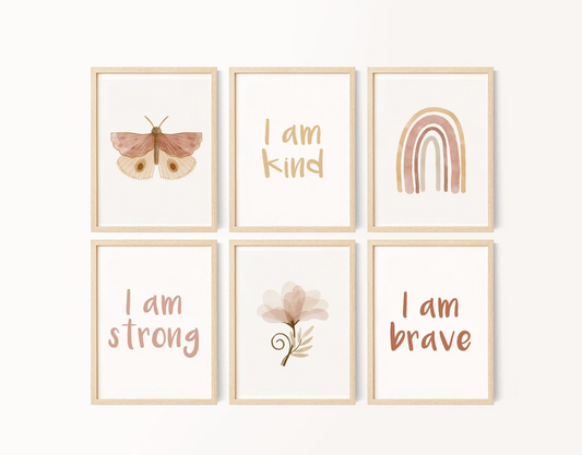 Girl Affirmation Art Prints