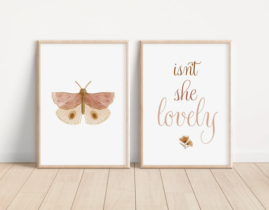 Butterfly Isn't She Lovely Art Prints